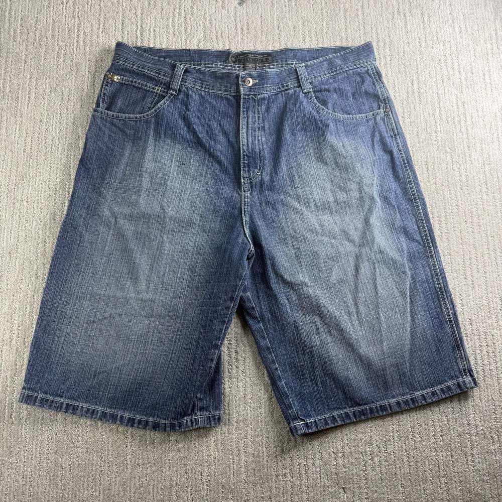 Vintage Y2K Southpole Baggy Denim Jean Shorts Mens Size 42 Jorts 13" Inseam